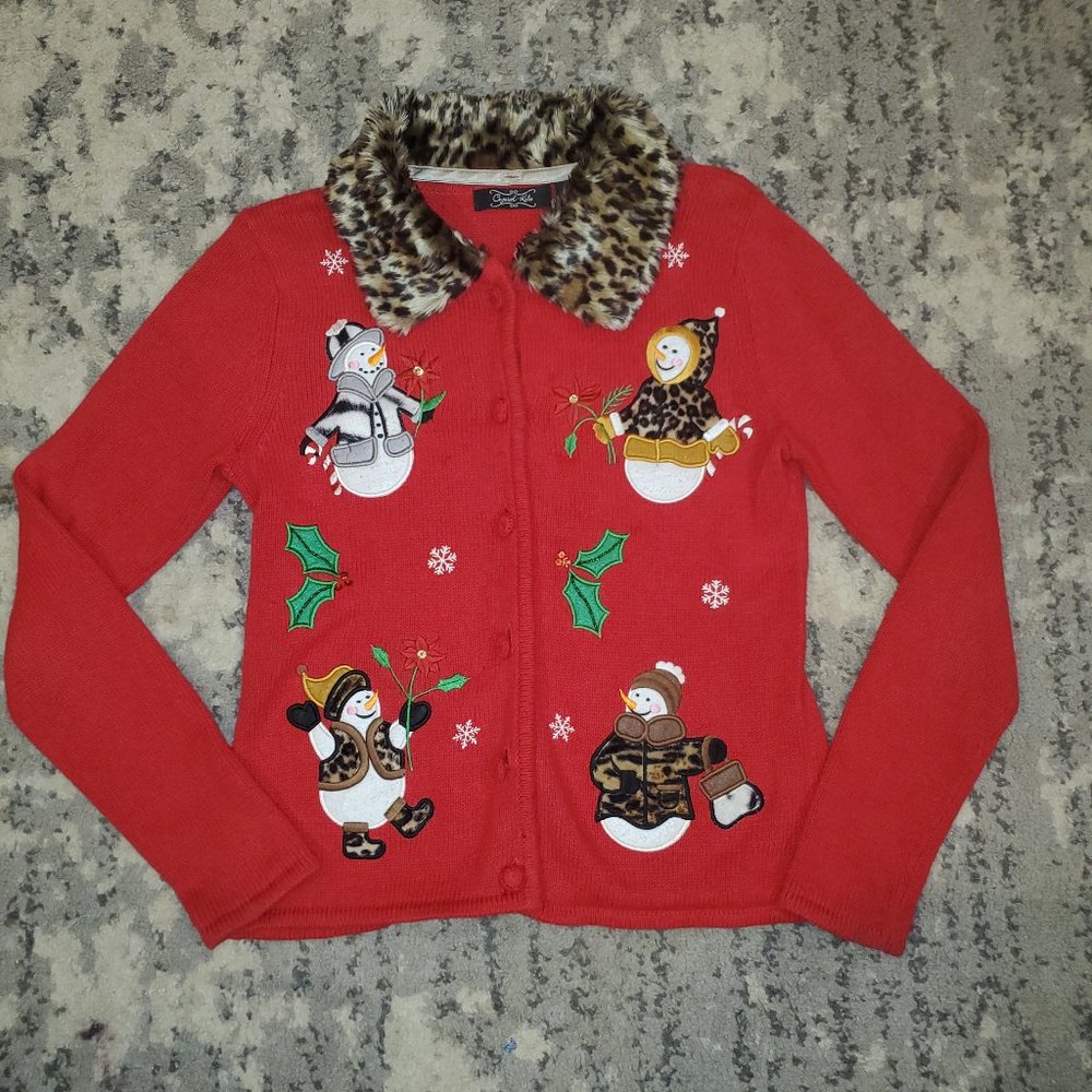 Crystal Kobe Christmas sweater! Perfect condition! | Fantastic Details! Med
